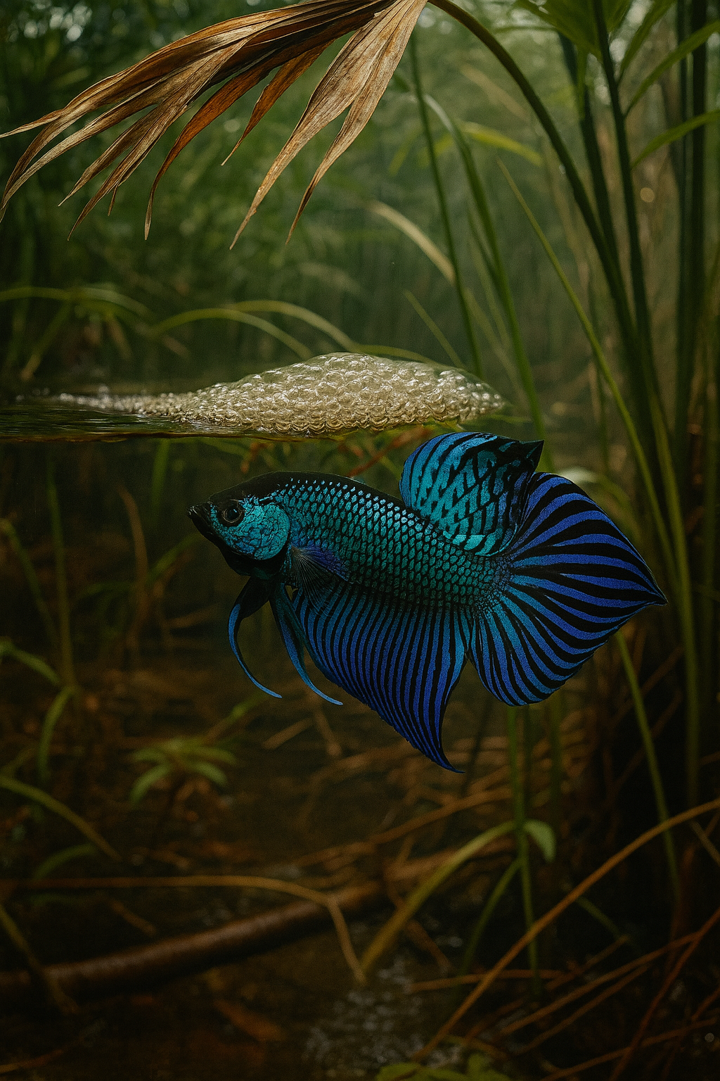 Mahachai Betta in natural habitat